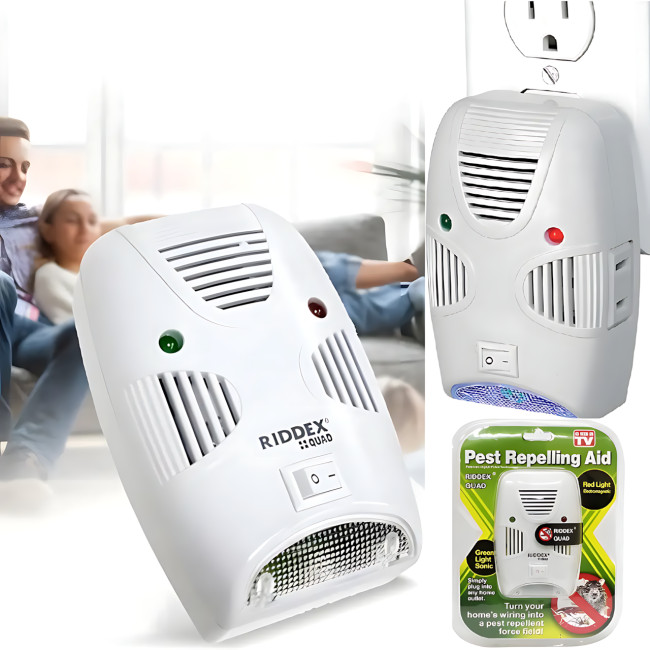 Ультразвуковой отпугиватель грызунов и насекомых Pest Repelling Aid