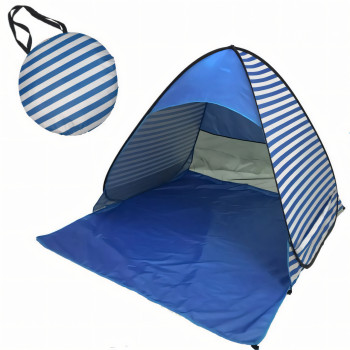 Намет Tent For Tourist, швидкозбірний із входом на блискавці, сіткою від комах, 150*160 см, 2 кольори Синій