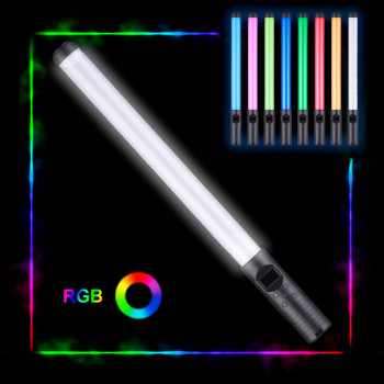 Велика професійна RGB підсвічування LIGHT STICK PRO, максимальна настройка світіння, 50 см, з екраном