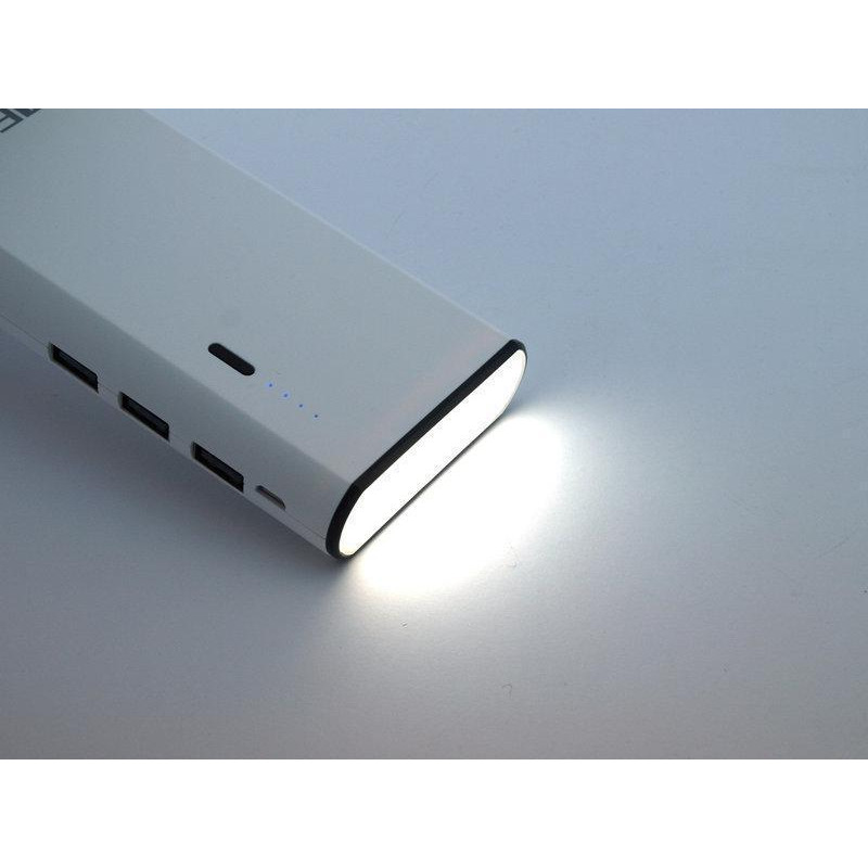 Power bank Meizu 30000 mAh 3 USB + LED фонарь фото - 2