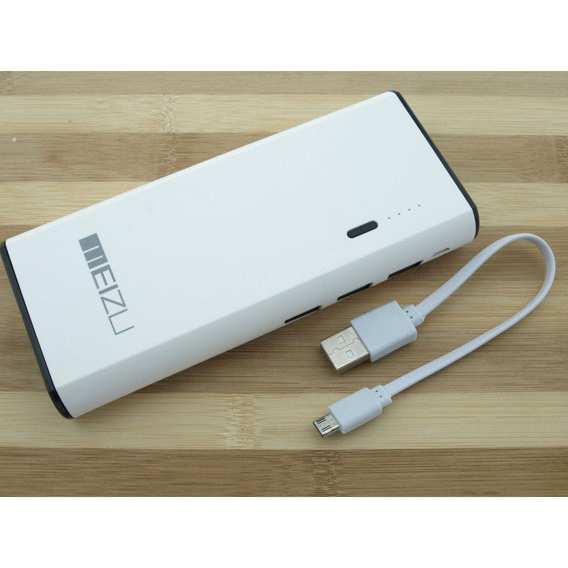 Power bank Meizu 30000 mAh 3 USB + LED фонарь фото - 6