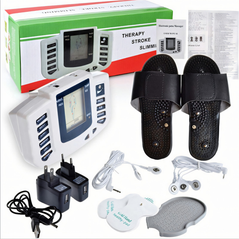 Масажні тапочки Digital Slipper JR-309A. Електричний міостимулятор для ніг. Точковий імпульсний масажер фото - 4