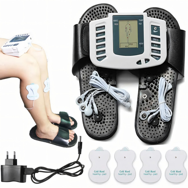 Масажні тапочки Digital Slipper JR-309A. Електричний міостимулятор для ніг. Точковий імпульсний масажер
