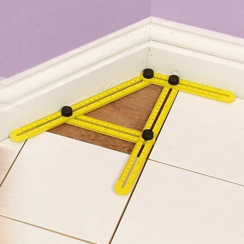 Профессиональная линейка шаблон Multifunctional Folding Ruler для сложных измерений фото - 2