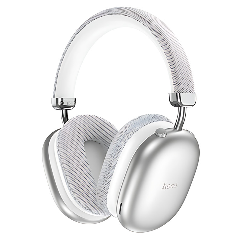 Bluetooth-навушники HOCO W35 wireless headphones, бездротова гарнітура з мікрофоном, до 40 годин роботи Сріблястий фото - 6
