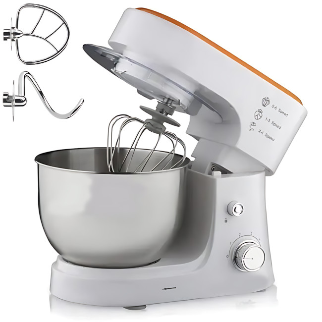 Миксер стационарный тестомес BITEK BT-6611O, 3000 Вт, 7 скоростей, планетарная система смешивания, чаша 4