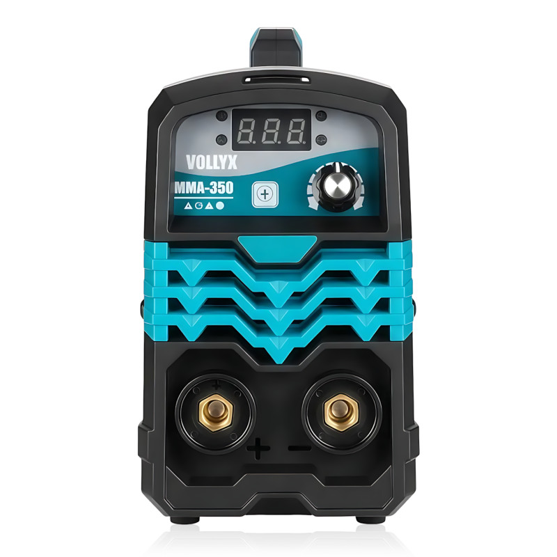 Сварочный инвертор Vollyx MMA-350, 220В, 20&ndash;350А, IGBT, дисплей, Hot Start, Anti-Stick, электроды 1.6&ndash;5 мм, кейс, комплект фото - 2