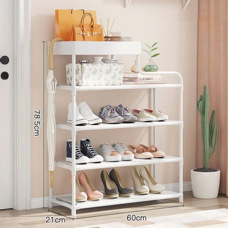 Полка для обуви CLOTHES RACK 113, 5 ярусов, 18 см между полками, металлическая фото - 4