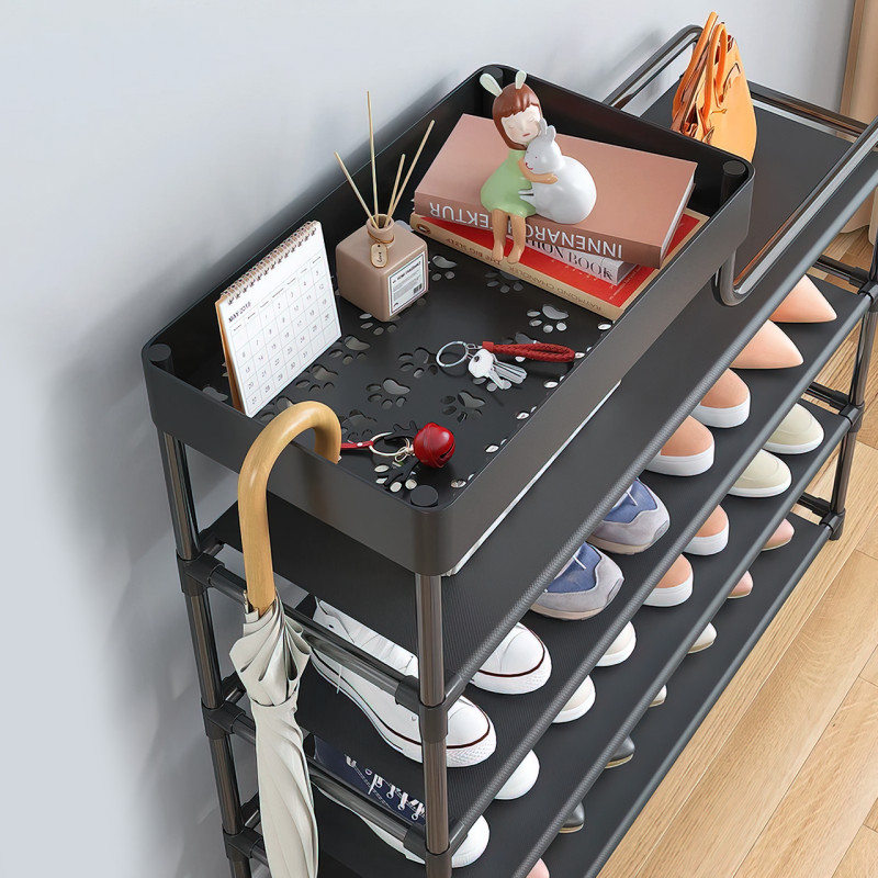 Полка для обуви CLOTHES RACK 113, 5 ярусов, 18 см между полками, металлическая фото - 3