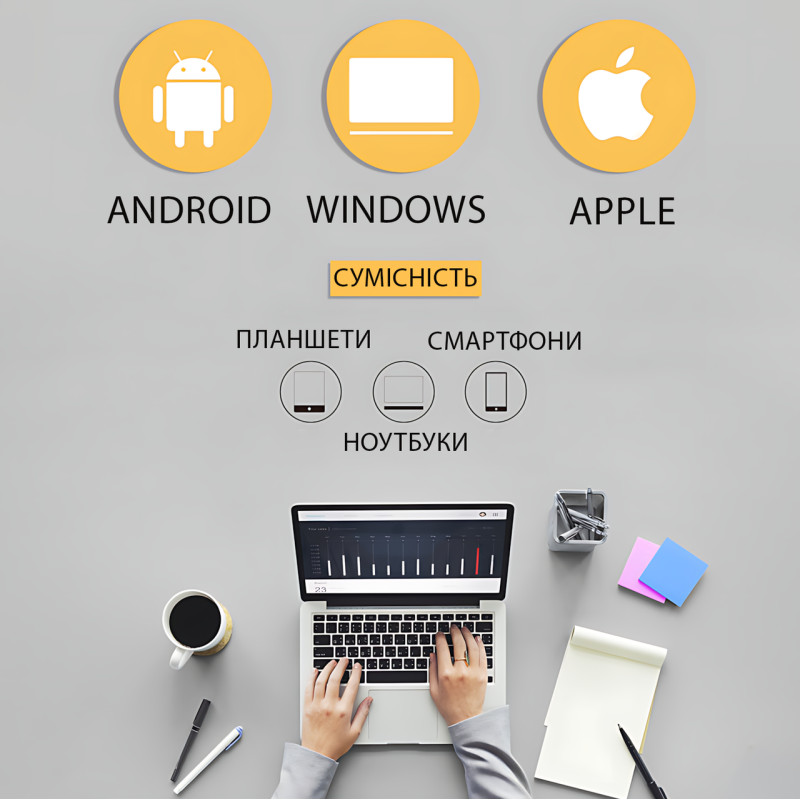 Портативна Bluetooth-колонка з караоке Kimiso QS5805, 8", 12 Вт, FM, мікрофон, USB/TF, AUX, HDMI, світломузка фото - 5