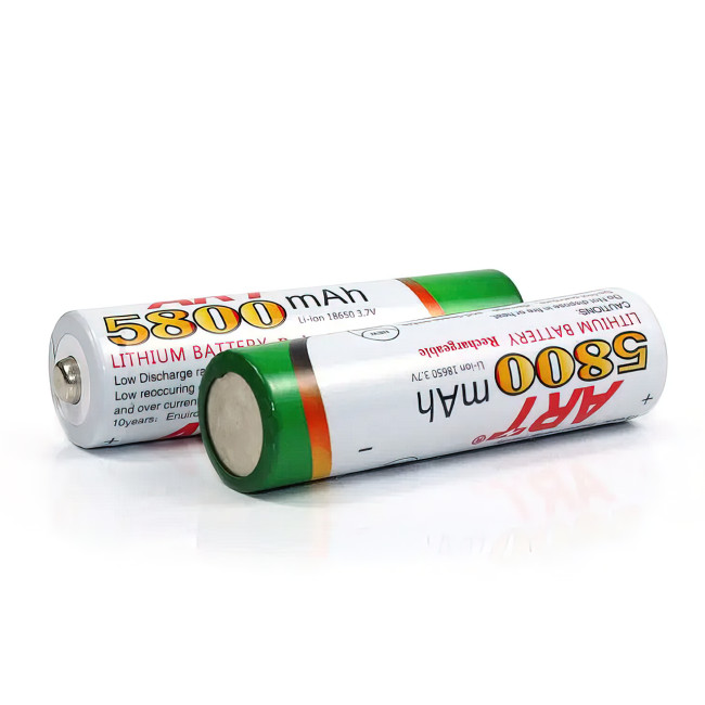 Акумулятор 18650 ART, 5800 мА/год, 3.7 В, Li-ion