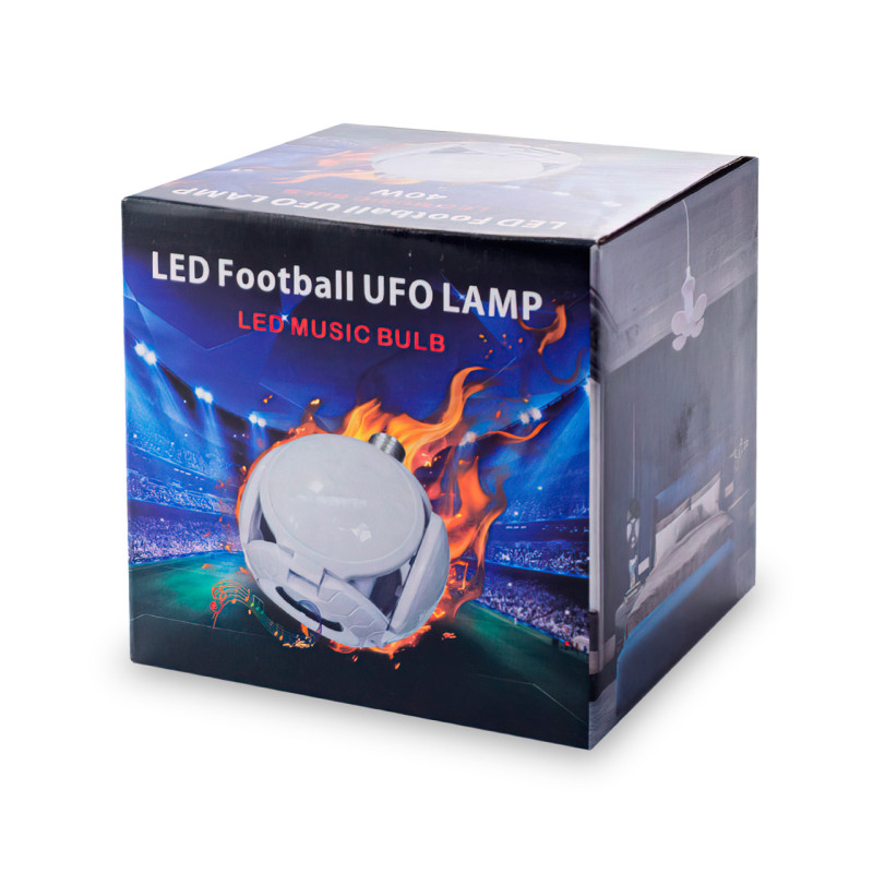 Лампочка со встроенной колонкой LED Football UFO Lamp EL-2357 40 Вт, E27 фото - 8