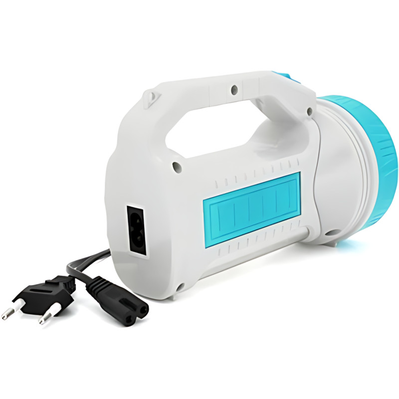 Ліхтарик акумуляторний TORCH SG-1983, 800 лм, 2 режими, COB + SMD LED, 1200 мА&middot;год, 220V, бічна лампа, індикатор заряду Білий із б фото - 3