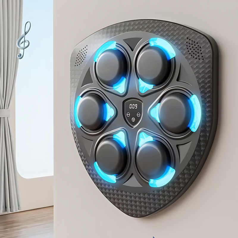 Интерактивная боксерская пластина Shield Six Target, груша для фитнеса, бокса с RGB-подсветкой и музыкой фото - 9