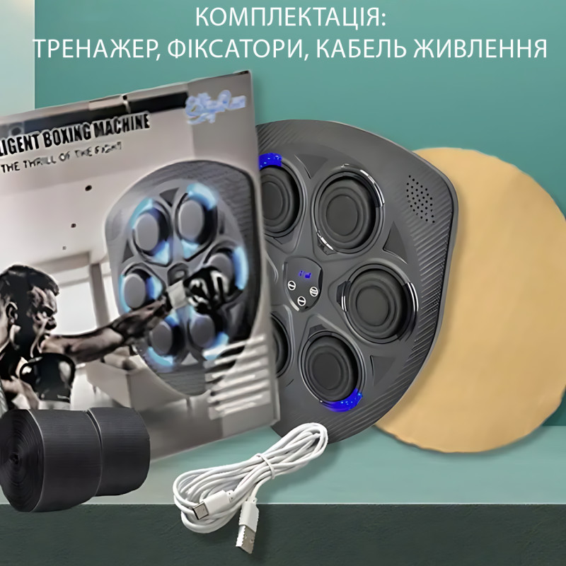 Интерактивная боксерская пластина Shield Six Target, груша для фитнеса, бокса с RGB-подсветкой и музыкой фото - 8
