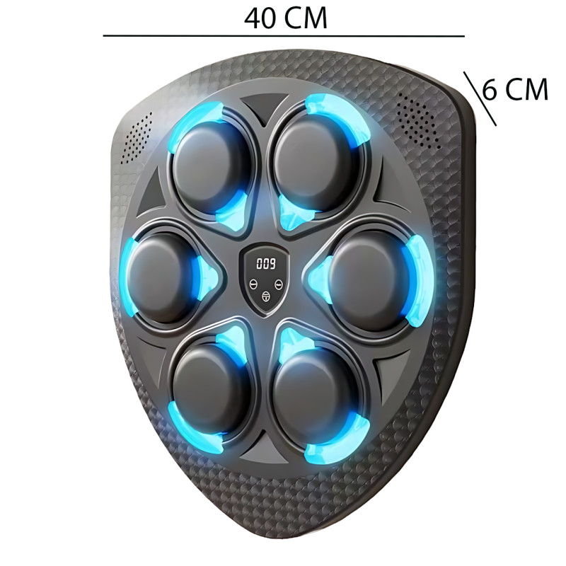 Интерактивная боксерская пластина Shield Six Target, груша для фитнеса, бокса с RGB-подсветкой и музыкой фото - 7