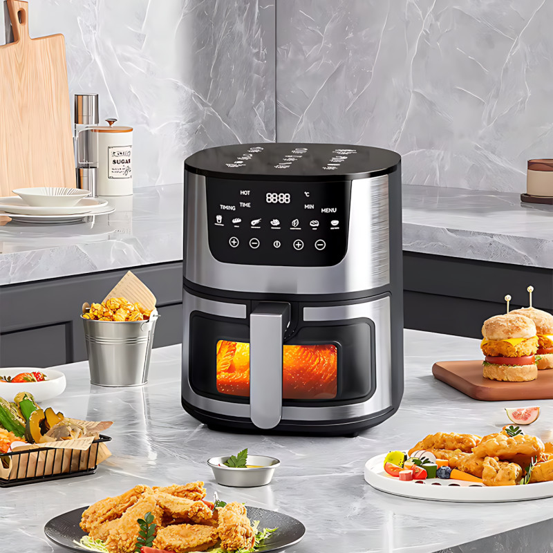 Аерофритюрниця DOMOTEC MS-3221, Air fryer 7 л, 3500 Вт, 80-200 °C, 7 програм, таймер до 12 годин фото - 7
