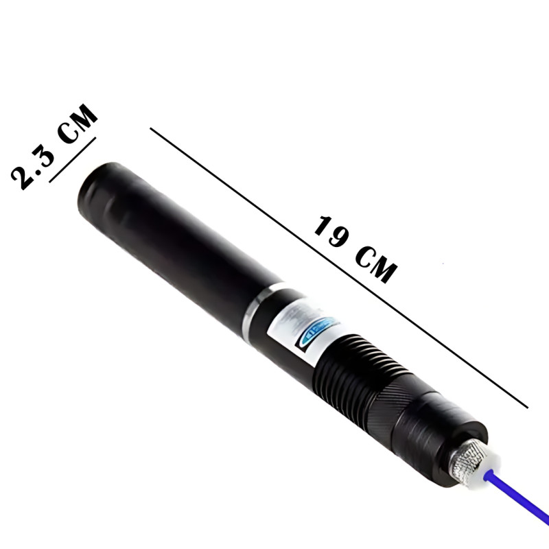Супермощная лазерная указка YXB 008 – 12000mW Pro (450nm), синим лучом + 5 насадок, дальность до 50 км фото - 8