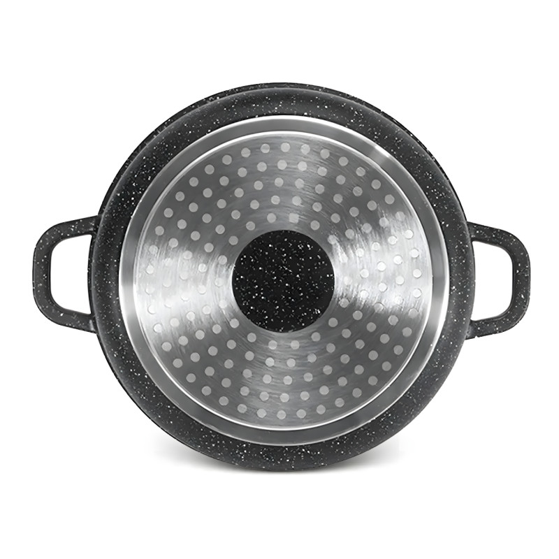 Набор посуды Top Kitchen TK00076, 7 предметов — кастрюли с мраморным антипригарным покрытием, алюминий, стекло фото - 2