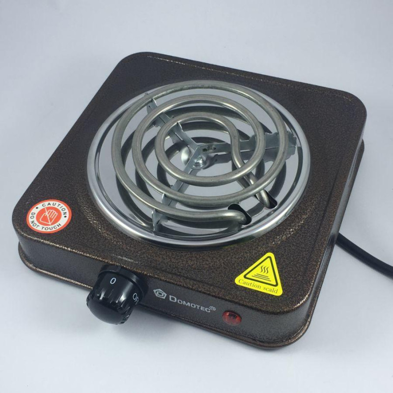 Электроплита одноконфорочная Domotec MS 5801, 3 режима работы, два цвета фото - 2