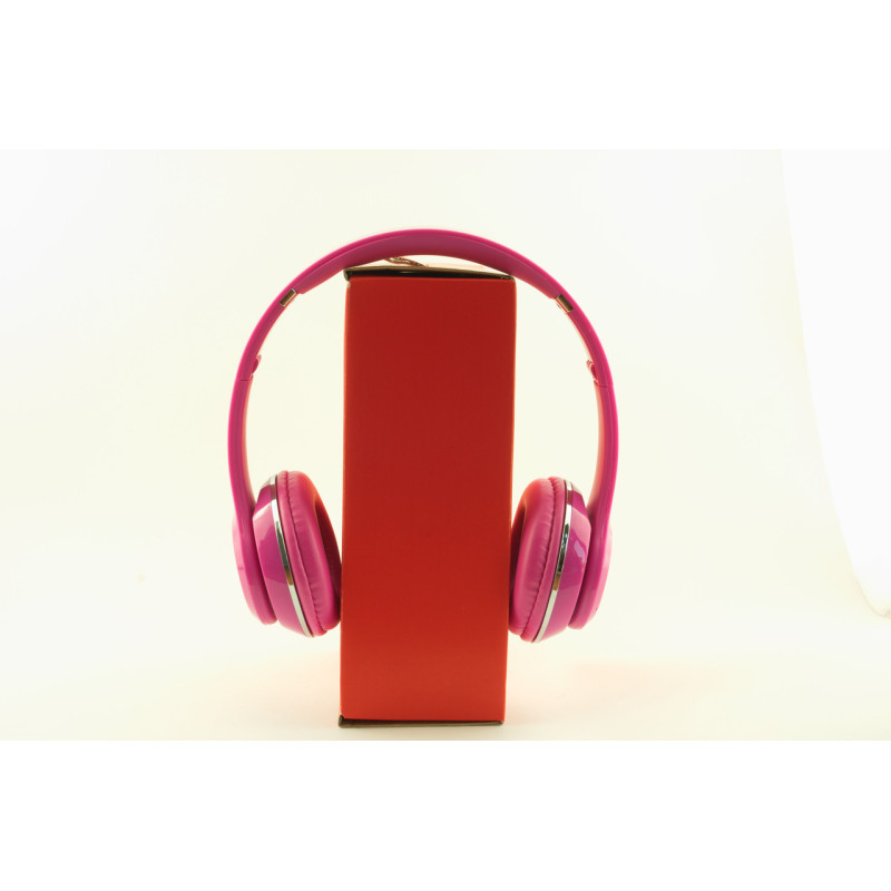 Навушники безпровідні bluetooth S460 рожеві фото - 2
