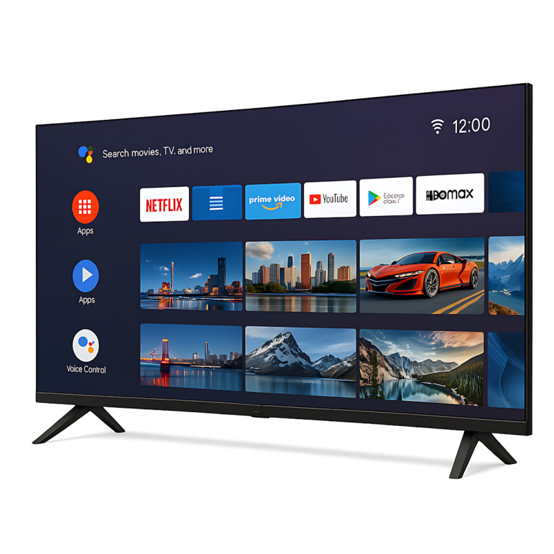 Безрамковий телевізор L45 Google TV SMART UA45G00, UHD, голосове керування Wi-Fi, Bluetooth, DVB-T2, Chro... фото - 3
