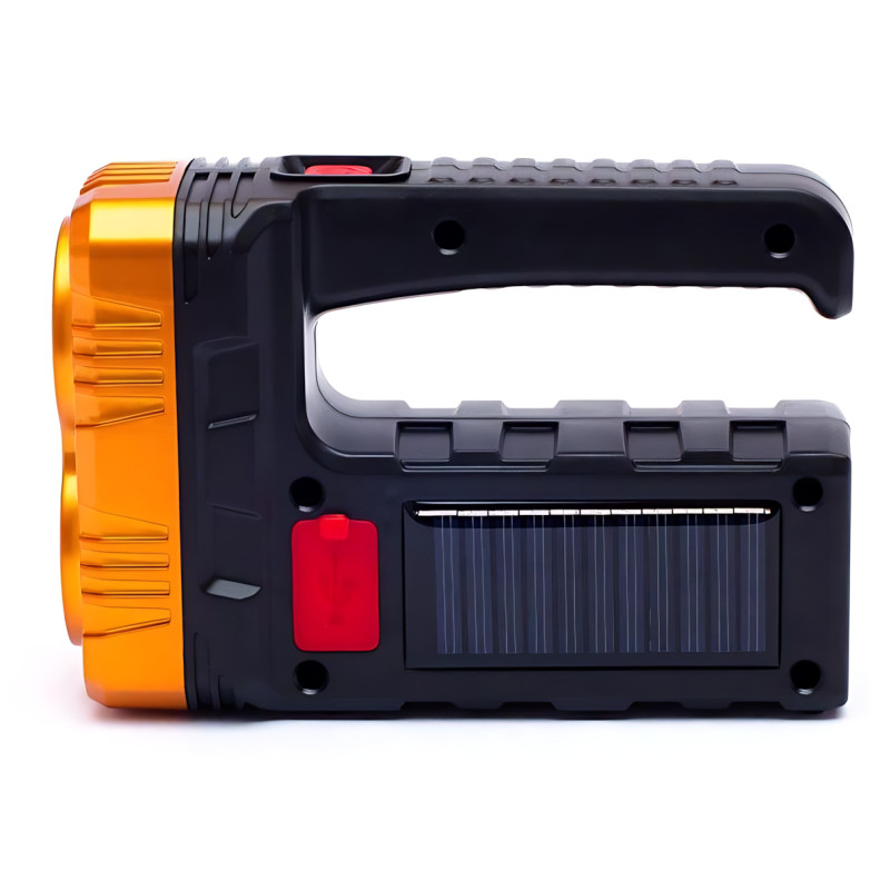 Ліхтарик акумуляторний TORCH BL-7702B-COB із сонячною панеллю, USB-зарядкою і Power Bank, 1000 лм, 2 режими, бічна COB-лампа фото - 6