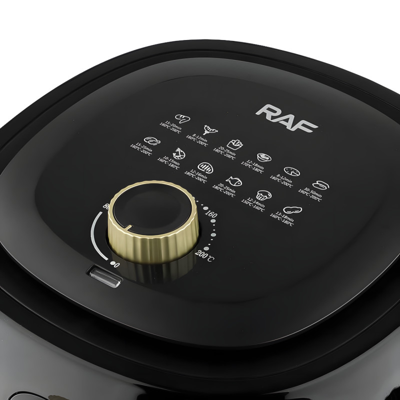 Аэрогриль RAF R5332, Аэрофритюрница 1500w, 6L фото - 5
