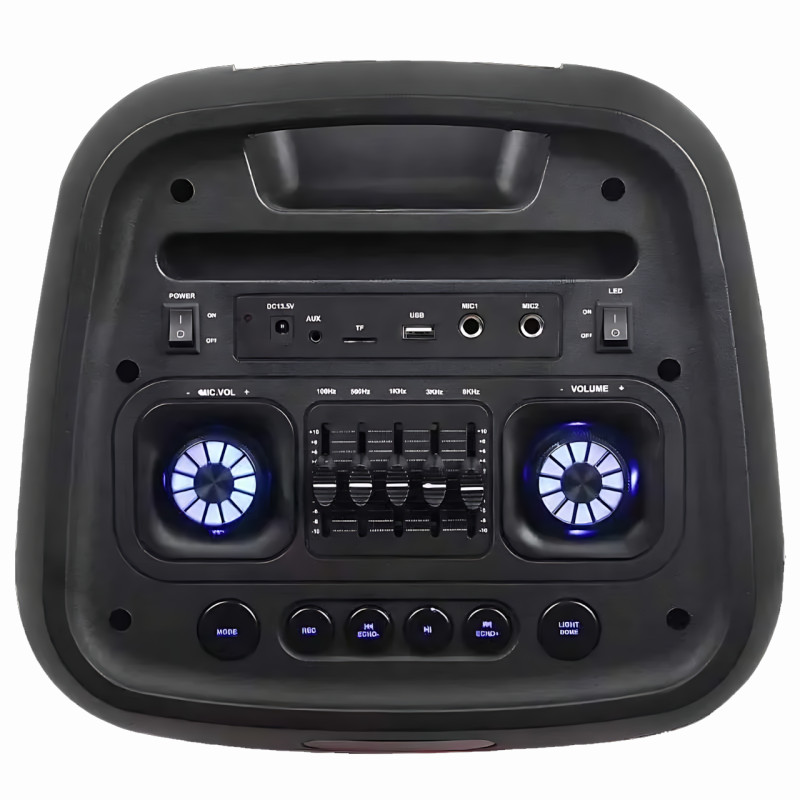 Портативная Bluetooth колонка TTD-1001 с LED подсветкой, микрофоном и TWS, 60 Вт фото - 5