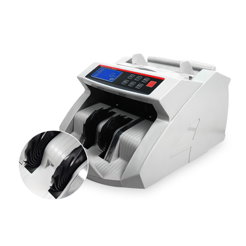 Счетная машинка UKC K-2108 с магнитной, оптической и УФ детектором, мультивалютная, 1000 банкнот в минуту фото - 6