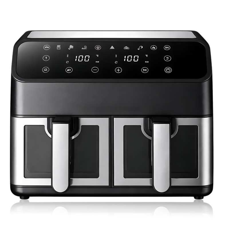 Аерофритюрниця DOMOTEC MS-3226 13 л, 4800 Вт, подвійний кошик, сенсорне керування, Air Fryer 360&deg;, без олії, цифровий дисплей фото - 2