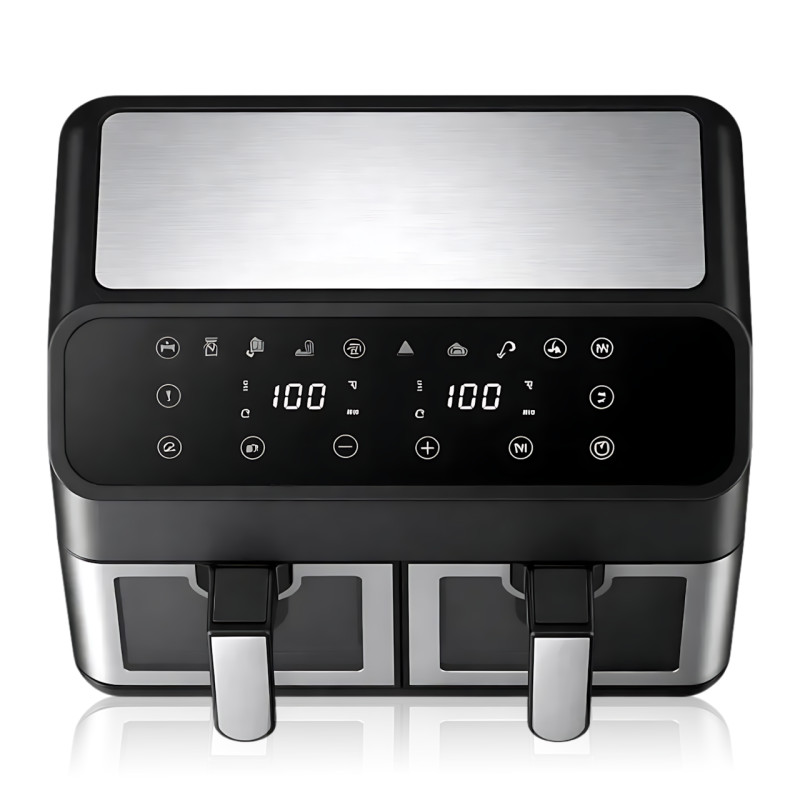 Аерофритюрниця DOMOTEC MS-3226 13 л, 4800 Вт, подвійний кошик, сенсорне керування, Air Fryer 360&deg;, без олії, цифровий дисплей фото - 3