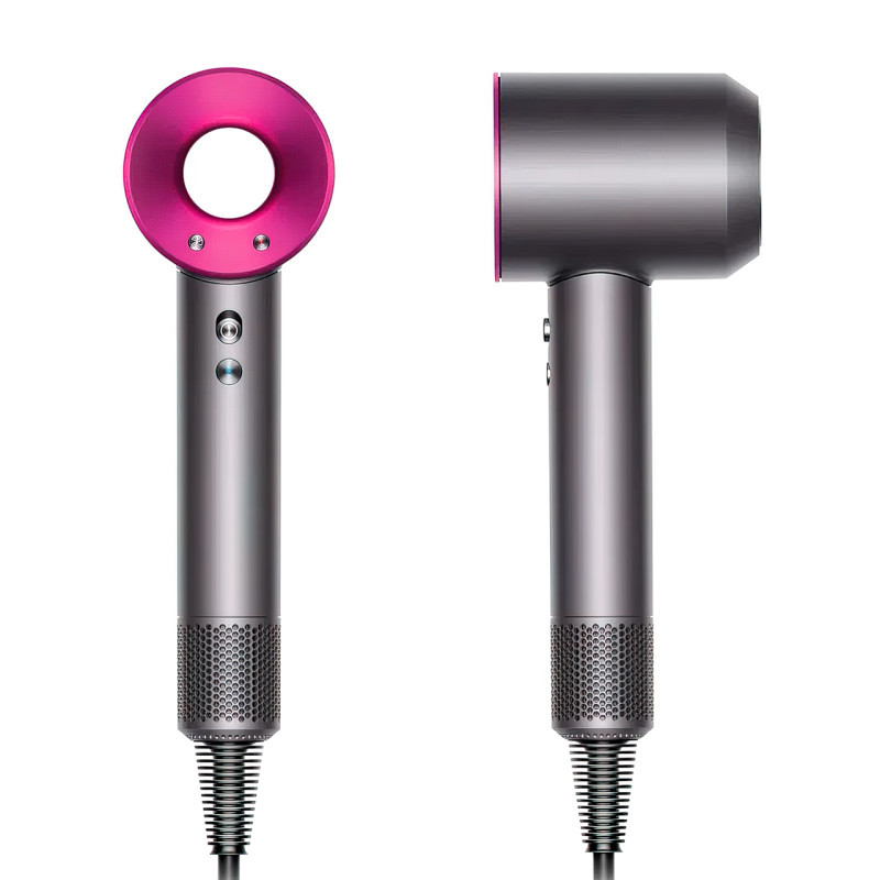 Фен для волосся Super Hair Dryer, 1600 Вт, із захистом від перегрівання, іонізацією повітря й магнітними насадками фото - 2