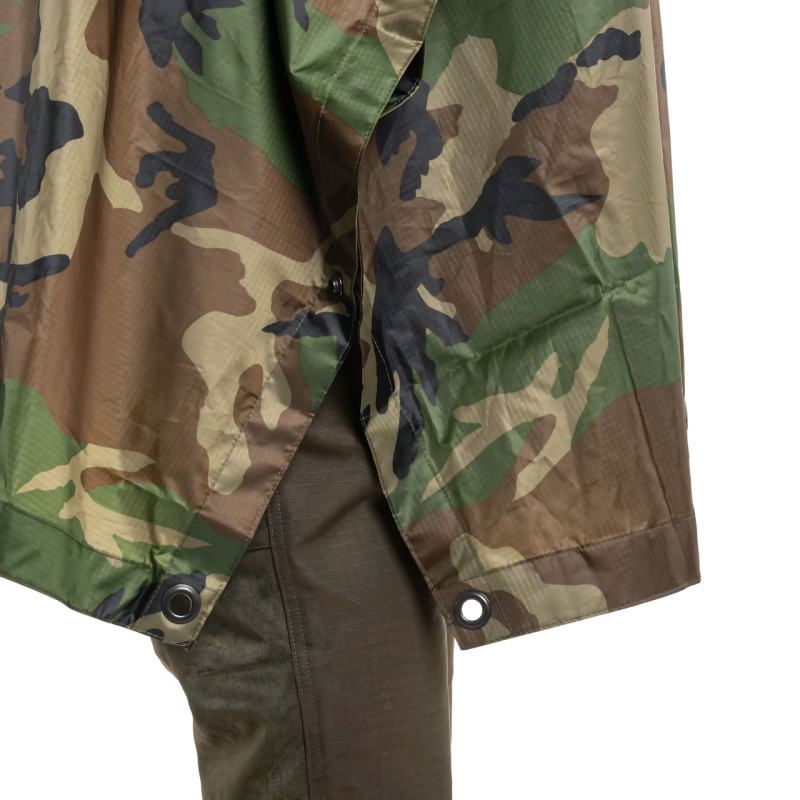 Дождевик Raincoat AND -1, накидка от дождя 3 в 1: плащ палатка пончо, 200 х 150 см, камуфляж фото - 7