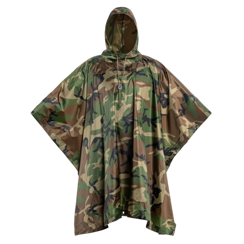Дождевик Raincoat AND -1, накидка от дождя 3 в 1: плащ палатка пончо, 200 х 150 см, камуфляж фото - 9