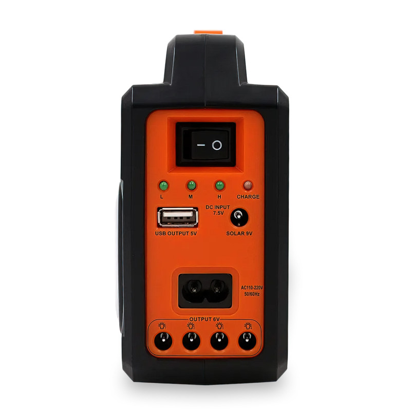 Портативна сонячна система EasyPower EP-392, 4000 мА/год, з функцією повербанк і виносними лампочками фото - 4