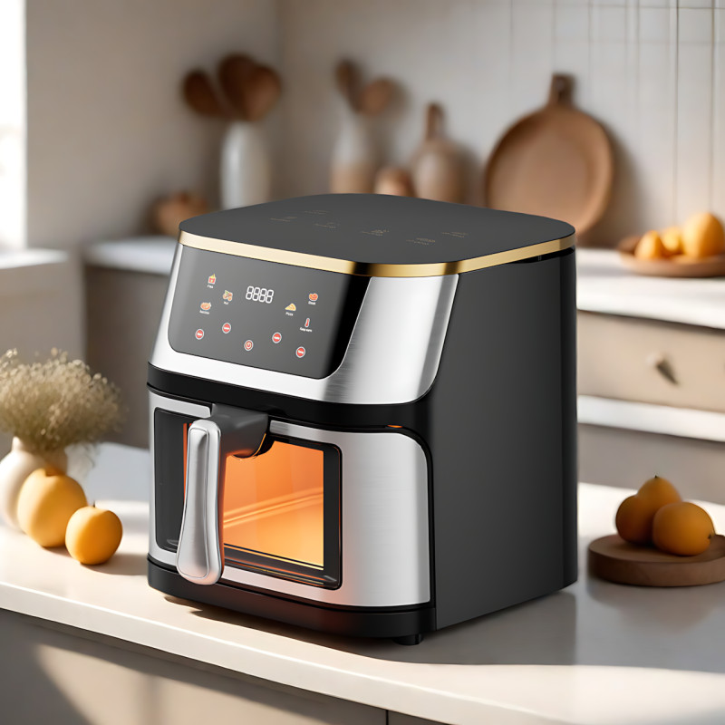 Аэрофритюрница Top Kitchen TK 00247, 4200 Вт, 10 л, мультигриль без масла, 6 программ, сенсорное управление фото - 9