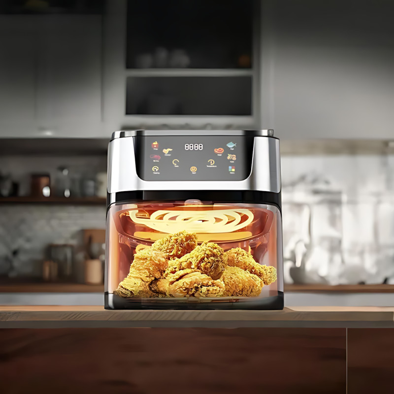 Аэрофритюрница Top Kitchen TK 00247, 4200 Вт, 10 л, мультигриль без масла, 6 программ, сенсорное управление фото - 7