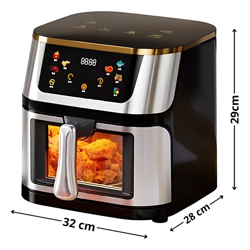 Аэрофритюрница Top Kitchen TK 00247, 4200 Вт, 10 л, мультигриль без масла, 6 программ, сенсорное управление фото - 8