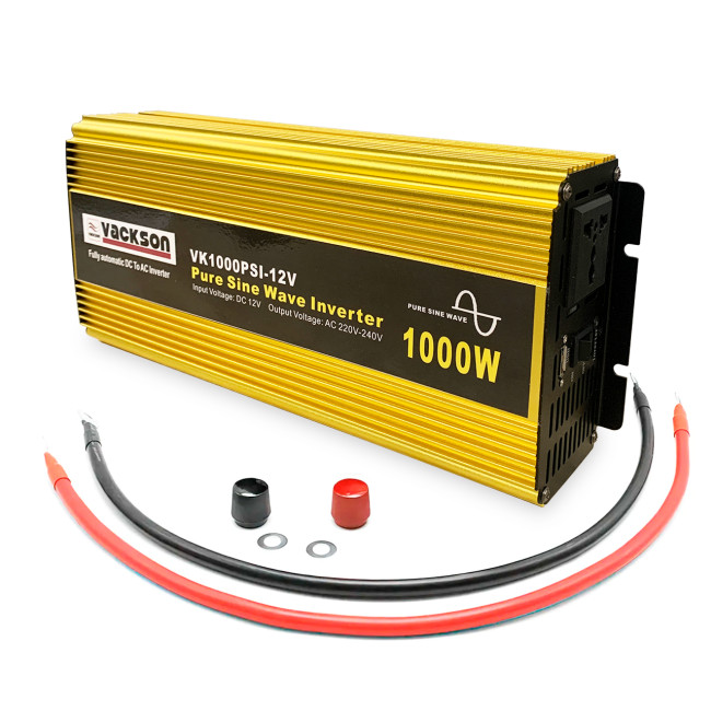 Преобразователь напряжения VACKSON VK1000PSI-12V чистая синусоида, 12-220 В, 1000 Вт