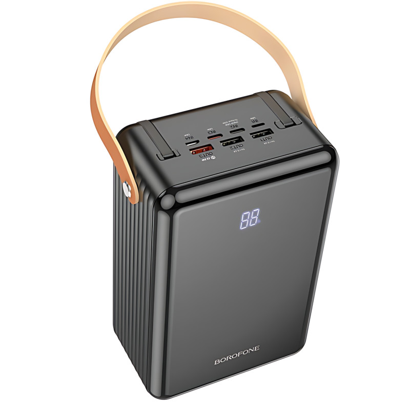 Мобильный аккумулятор Power Bank Borofone BJ32 80000mAh PD20W+QC3.0 22.5W с LED-дисплеем и фонарем фото - 4