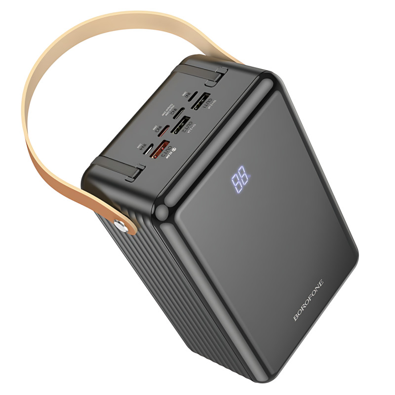 Мобильный аккумулятор Power Bank Borofone BJ32 80000mAh PD20W+QC3.0 22.5W с LED-дисплеем и фонарем фото - 5
