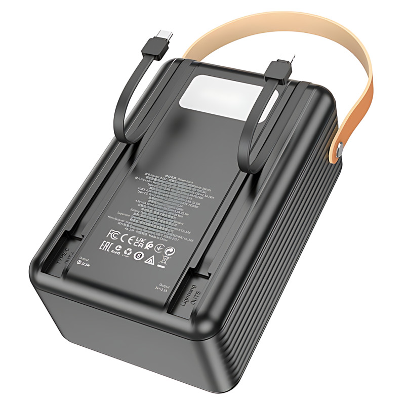 Мобильный аккумулятор Power Bank Borofone BJ32 80000mAh PD20W+QC3.0 22.5W с LED-дисплеем и фонарем фото - 2
