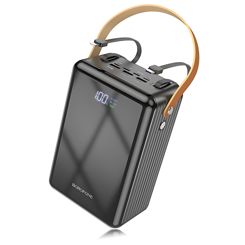 Мобильный аккумулятор Power Bank Borofone BJ32 80000mAh PD20W+QC3.0 22.5W с LED-дисплеем и фонарем фото - 3