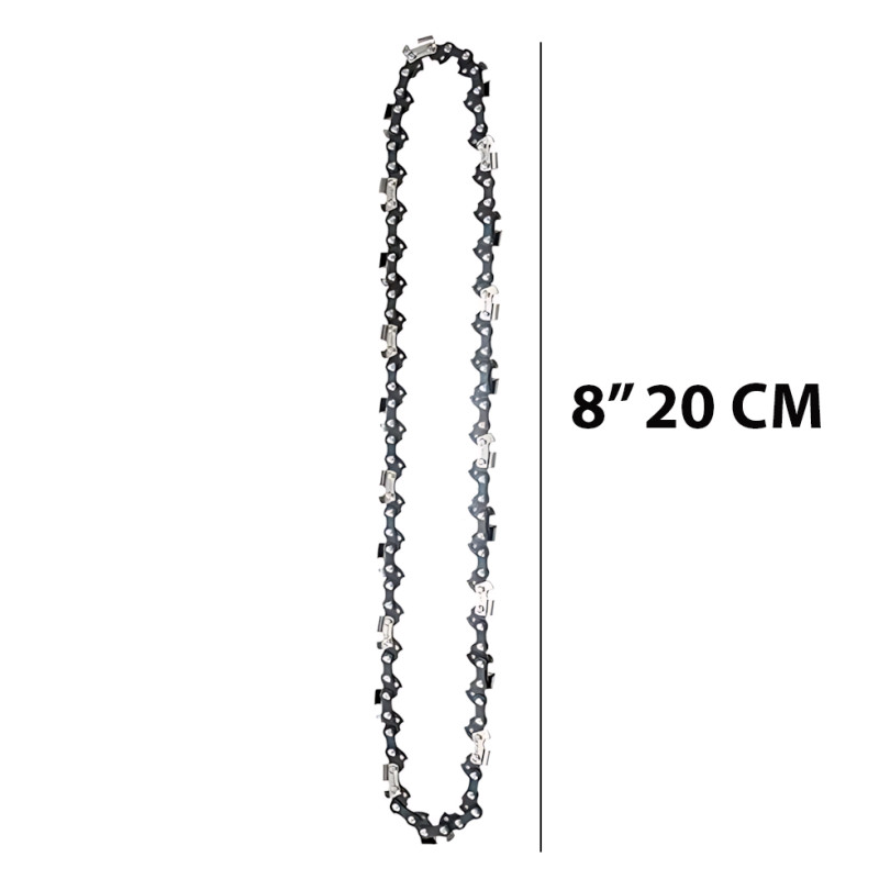Ланцюг 8" (20 см) для акумуляторної пили MA529, крок 1/4", 45 ланок, товщина 1,1 мм, сталь фото - 7