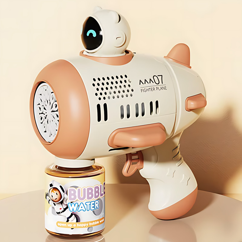 Дитячий автоматичний пістолет-кулемет для мильних бульбашок Toy Bubble Gun AND 388-10 з підсвіткою і звуком фото - 6