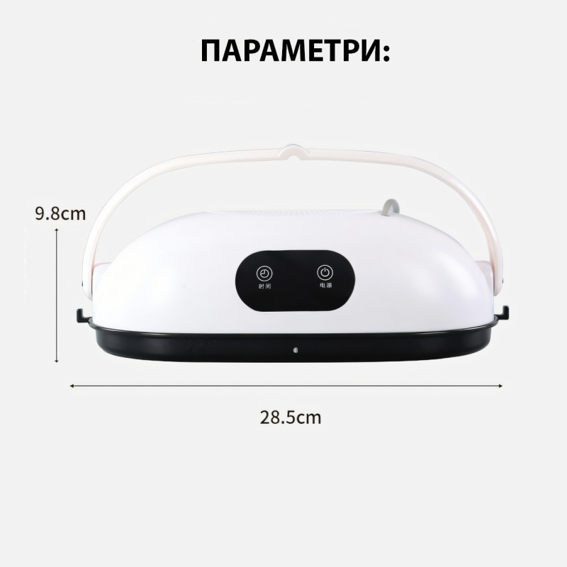 Портативная сушка для одежды HB-006, вертикальная переносная сушилка горячим воздухом, с чехлом и таймером фото - 5