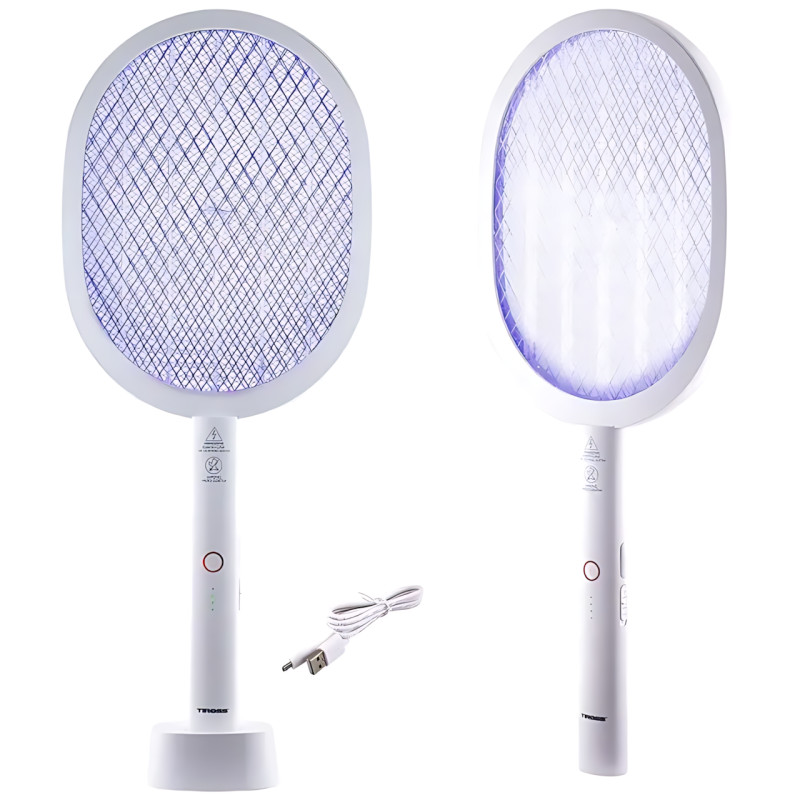 Пастка-знищувач комах Tiross TS2292, мухобійка 3-в-1: акумулятор, USB, мережа, до 20 м2 фото - 2
