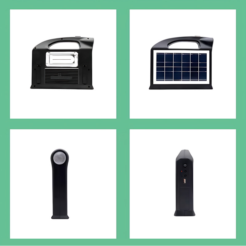 Портативна сонячна станція 30W CCLAMP CL-13 з акумулятором 4500 мА&middot;год, LED-ліхтаро-прожектором, Power Bank, сонячною панеллю 2W фото - 3