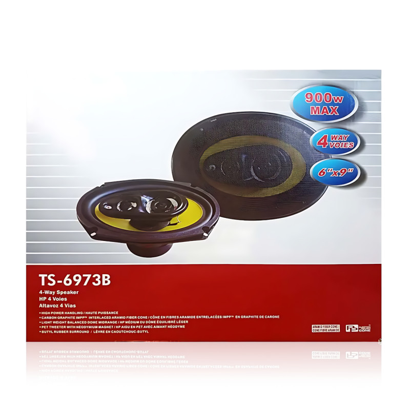 Автоакустика TS-6973B 6&times;9" коаксиальная, 2-полосная, 350 Вт MAX, 60 Вт RMS, 4 Ом, 25&ndash;35000 Гц, овальные автоколонки фото - 9